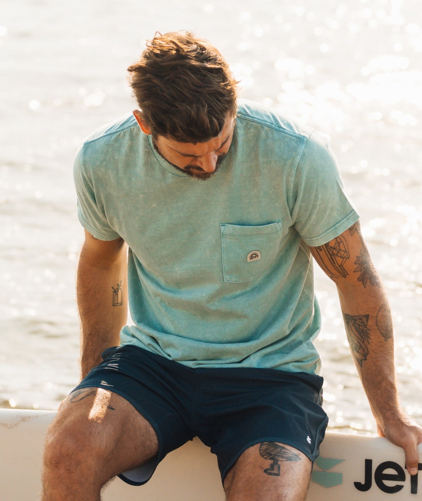 Tanker Heavyweight Tee - Mint - Jetty