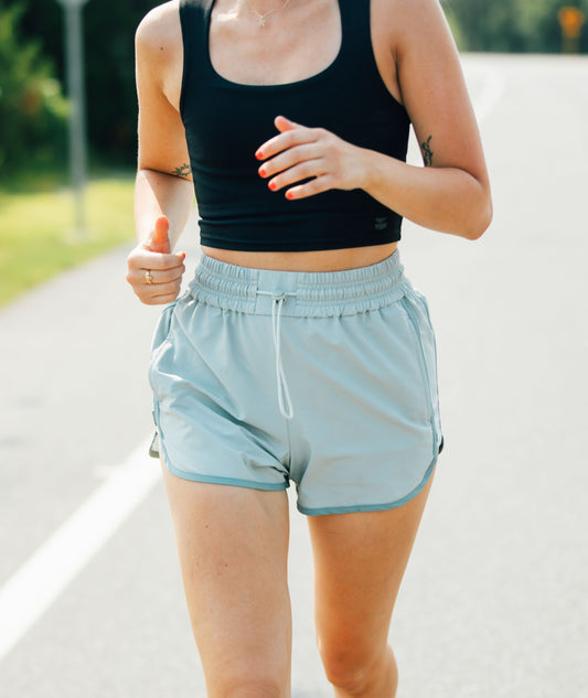 Ventnor Active Shorts - Sage Green