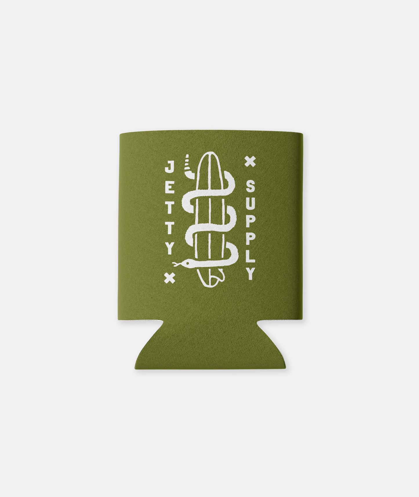 Wave Snake Can Coolie - Green