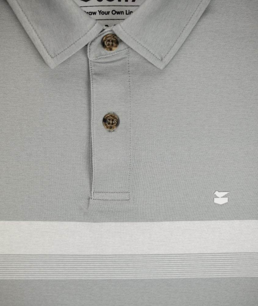 Bunker Polo Shirt - Light Grey - Jetty