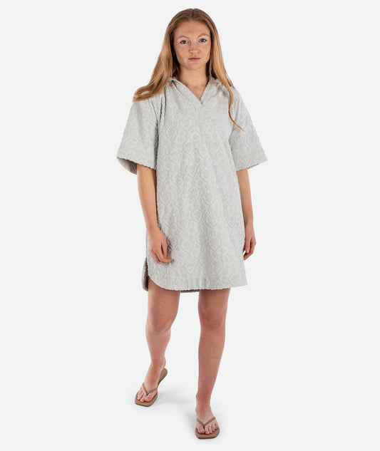 Cornwall Jacquard Terry Dress - Fog - Jetty