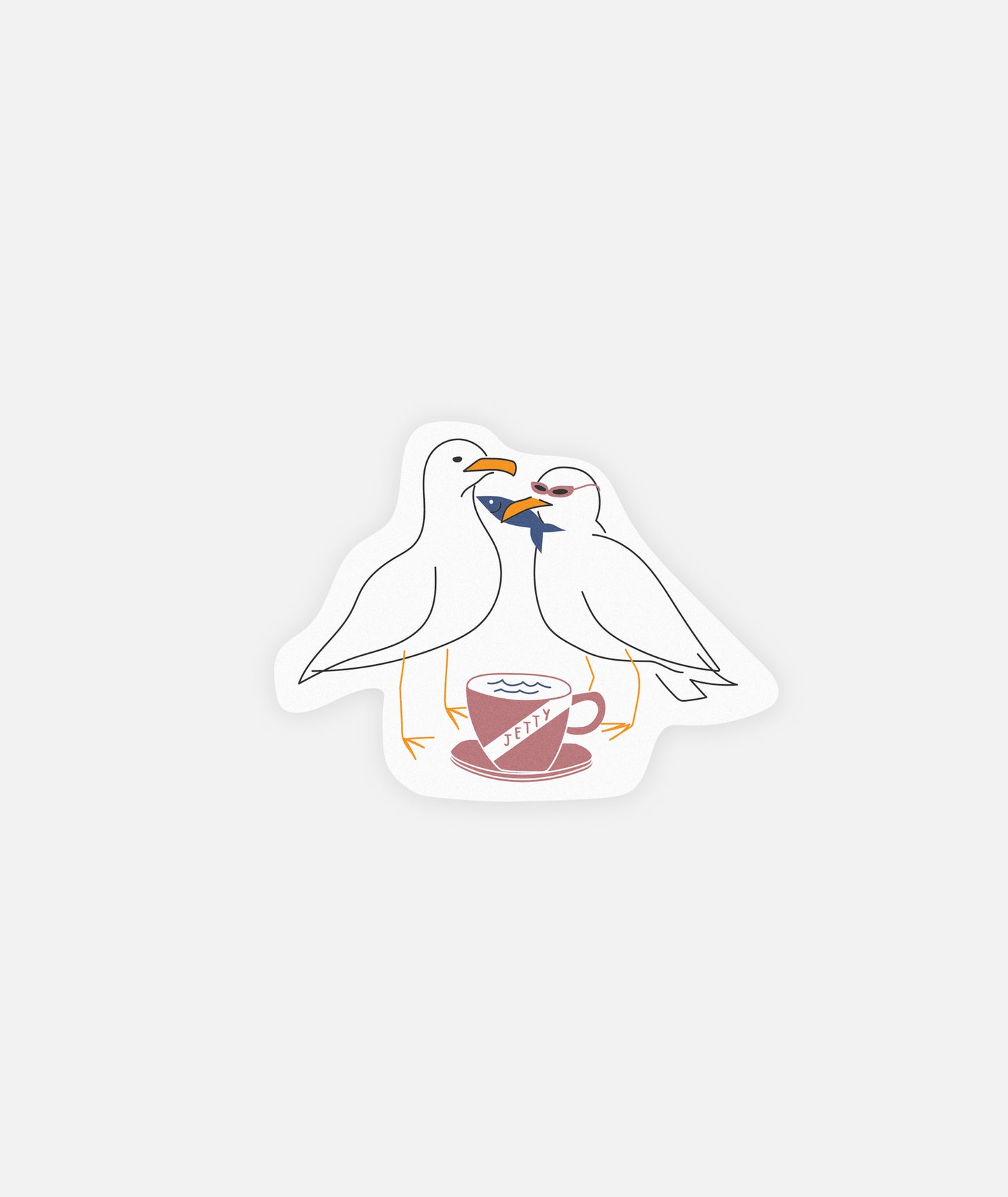 Breakfast Club Sticker - White - Jetty