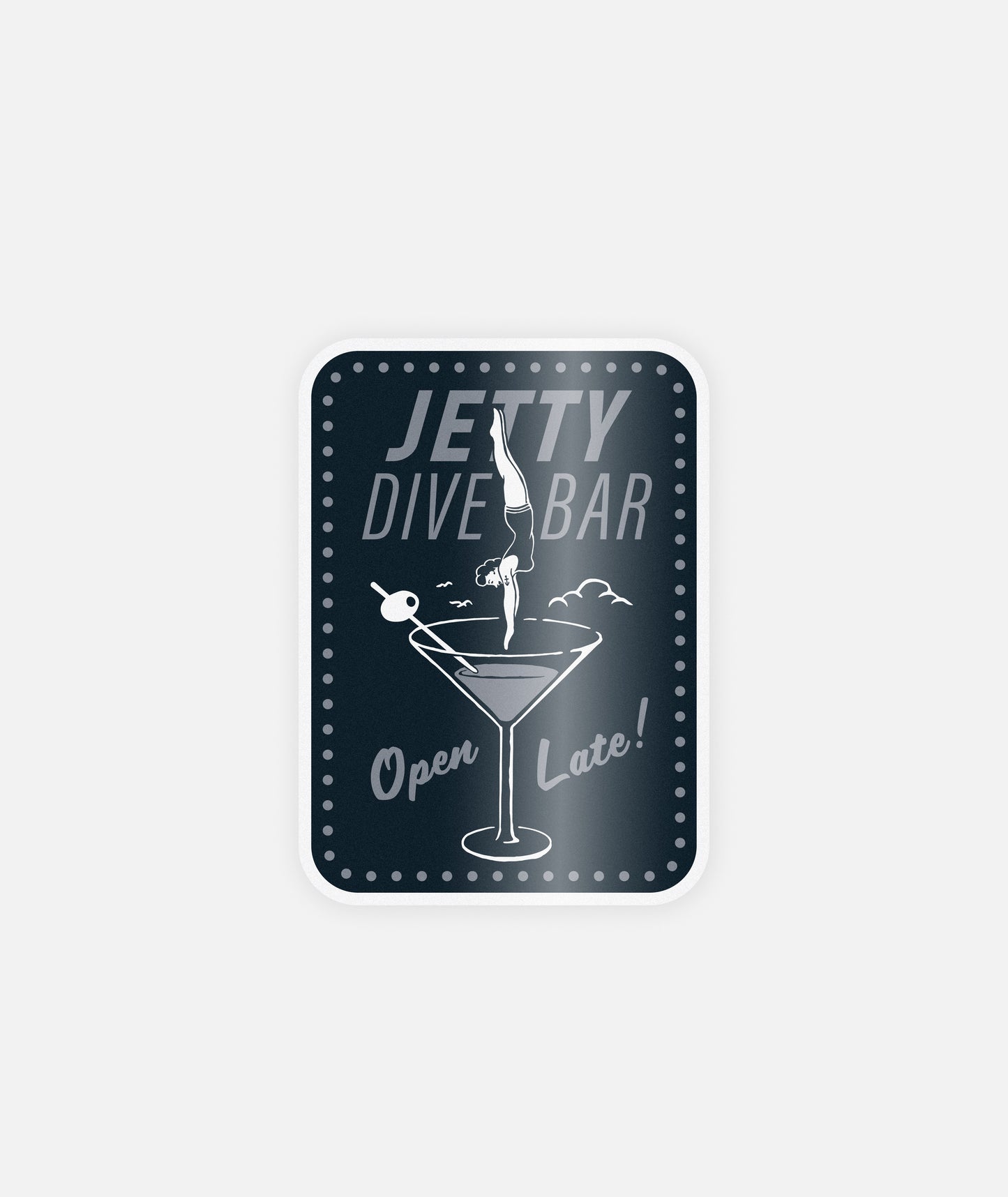 Divebar Sticker - Navy - Jetty