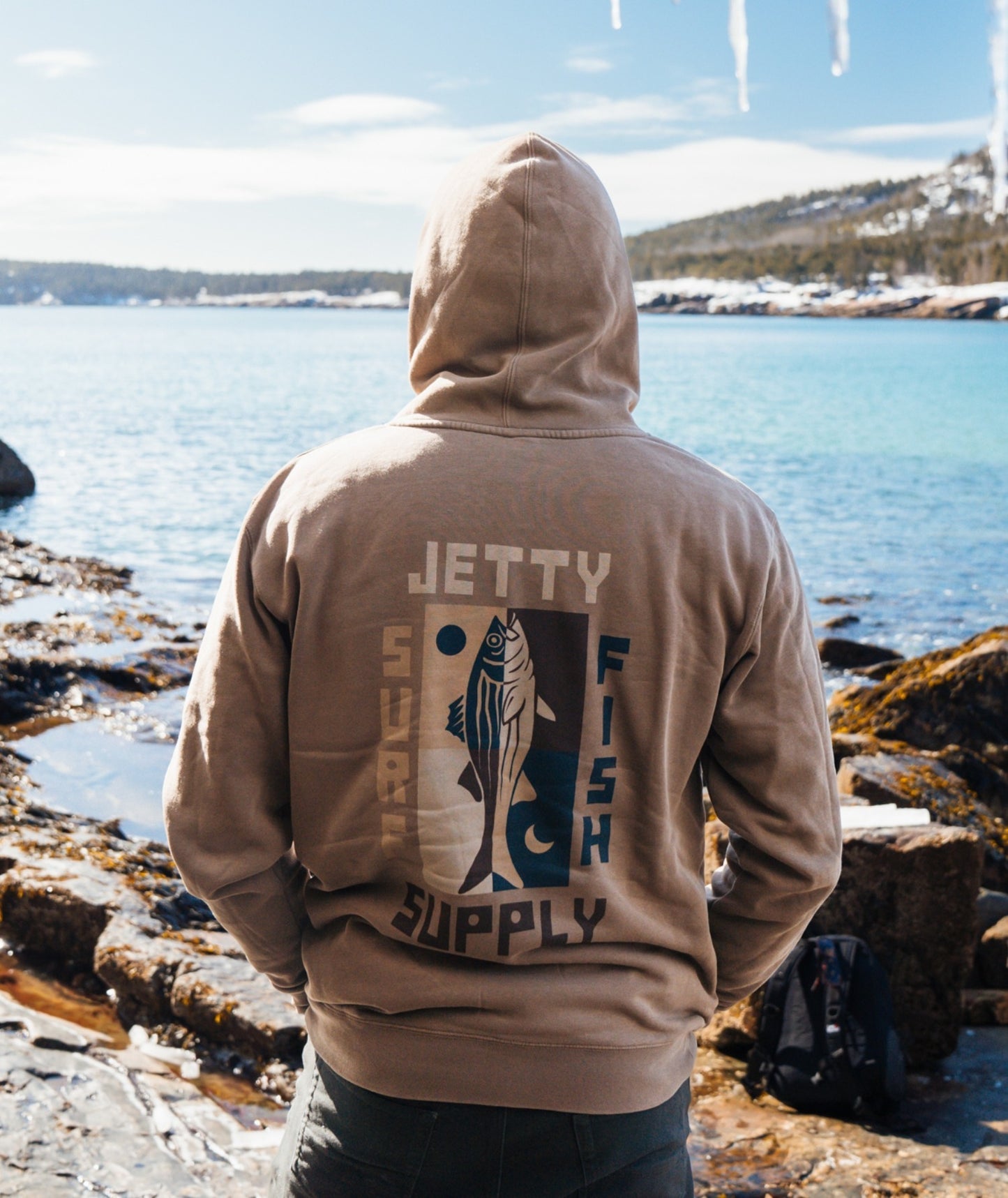 Quadrant Hoodie -Brown