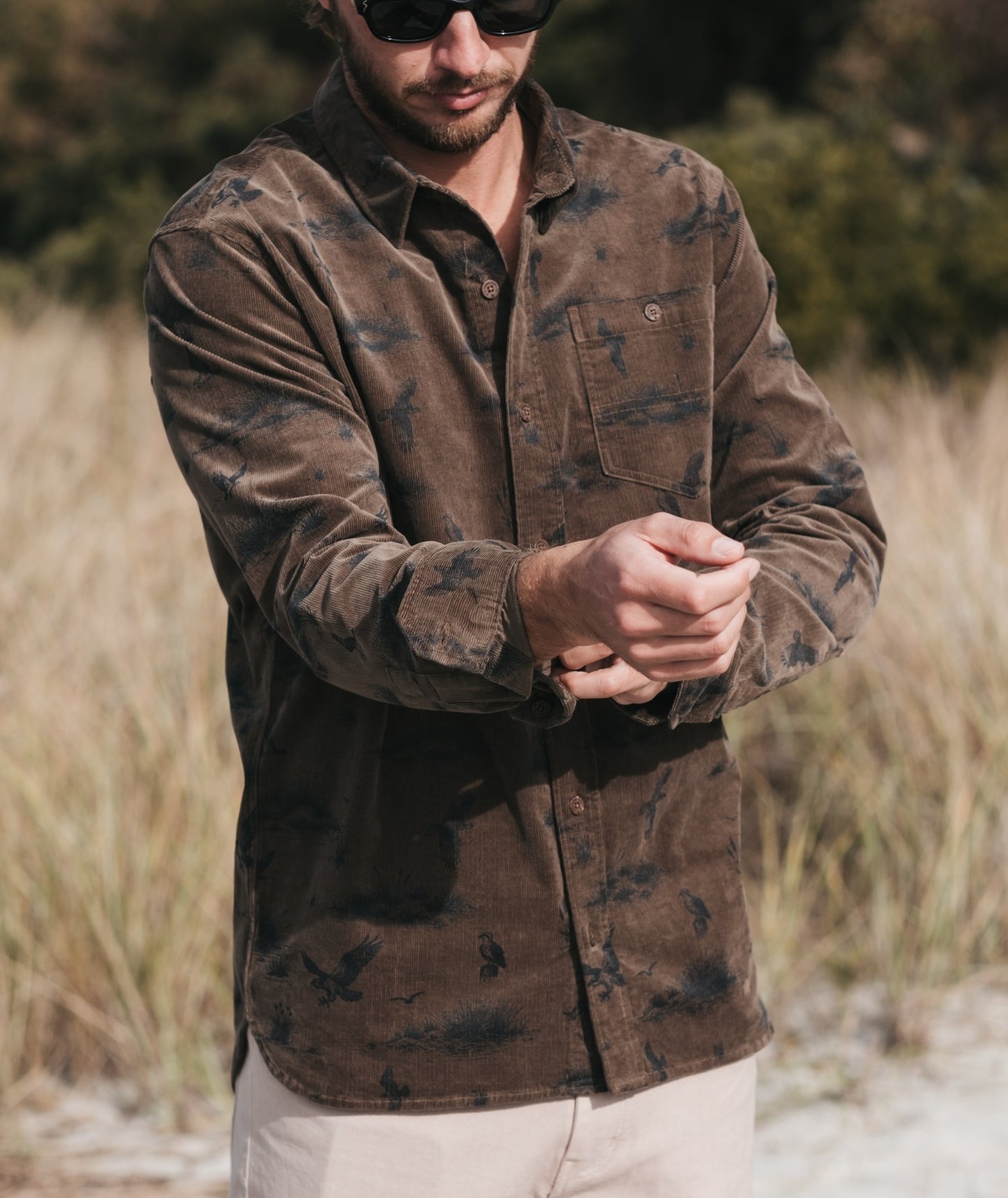 Shoals Corduroy Shirt - Olive