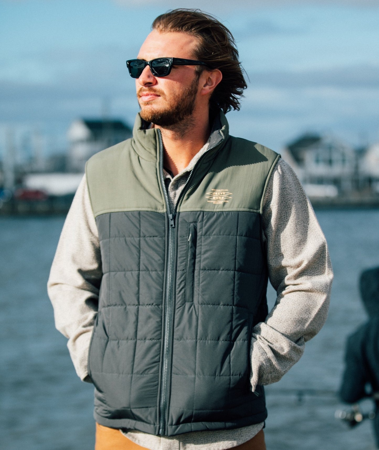 Terrace Vest - Black Sand - Jetty