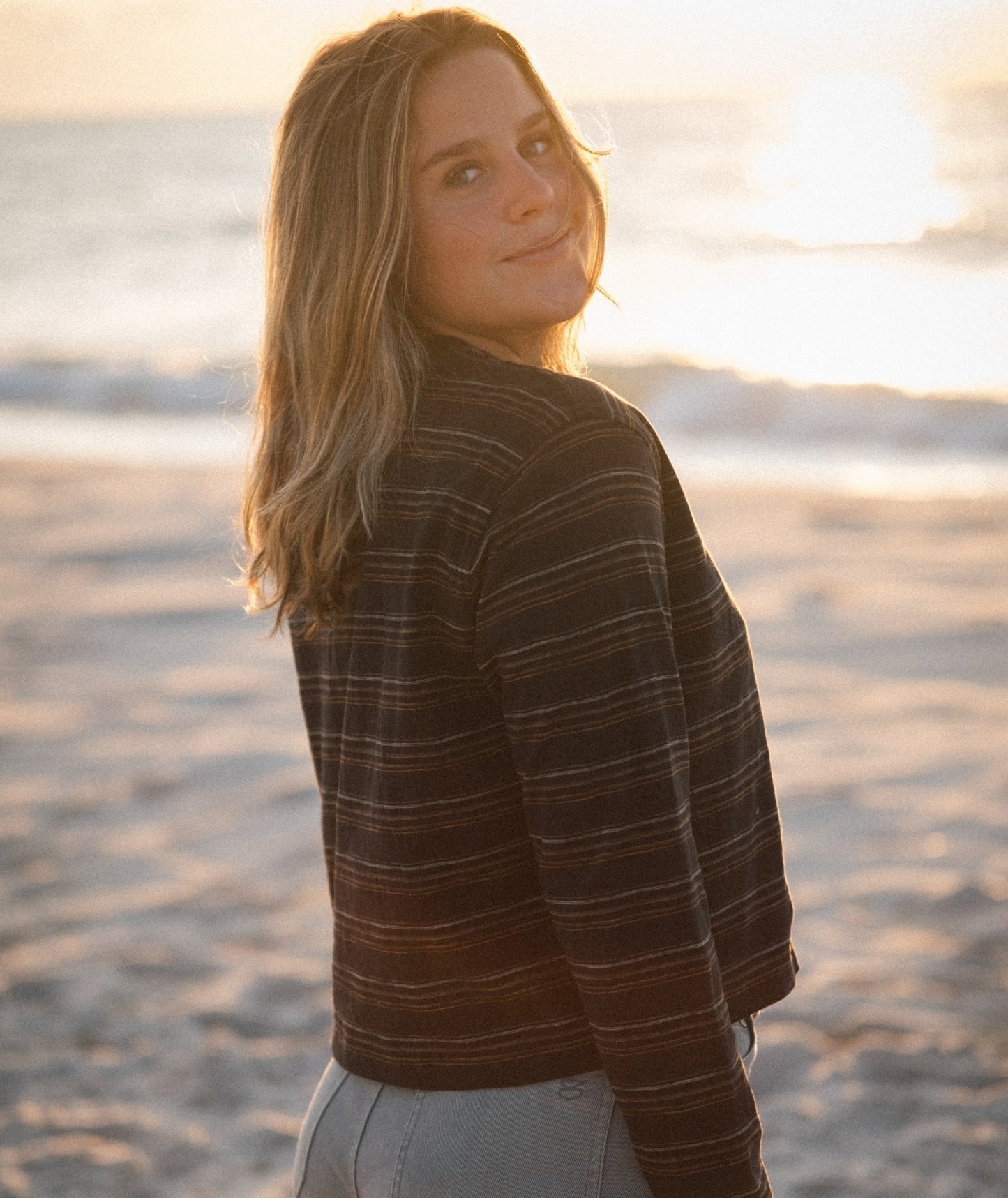 Barque Stripe Tee - Black