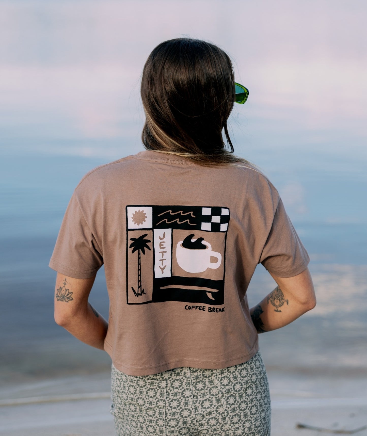 Coffee Break tee - Brown