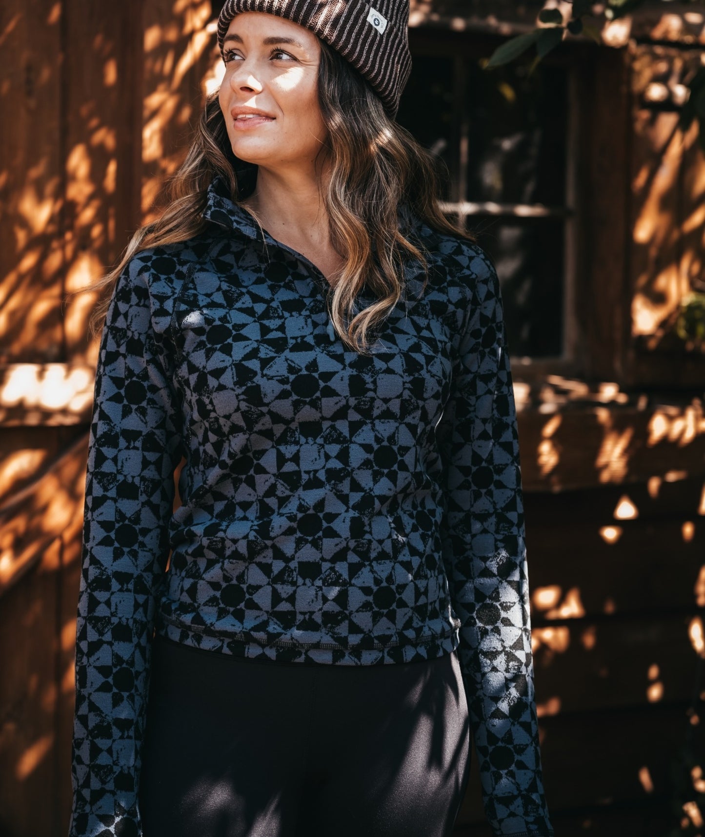 Cranford Quarter Zip - Black