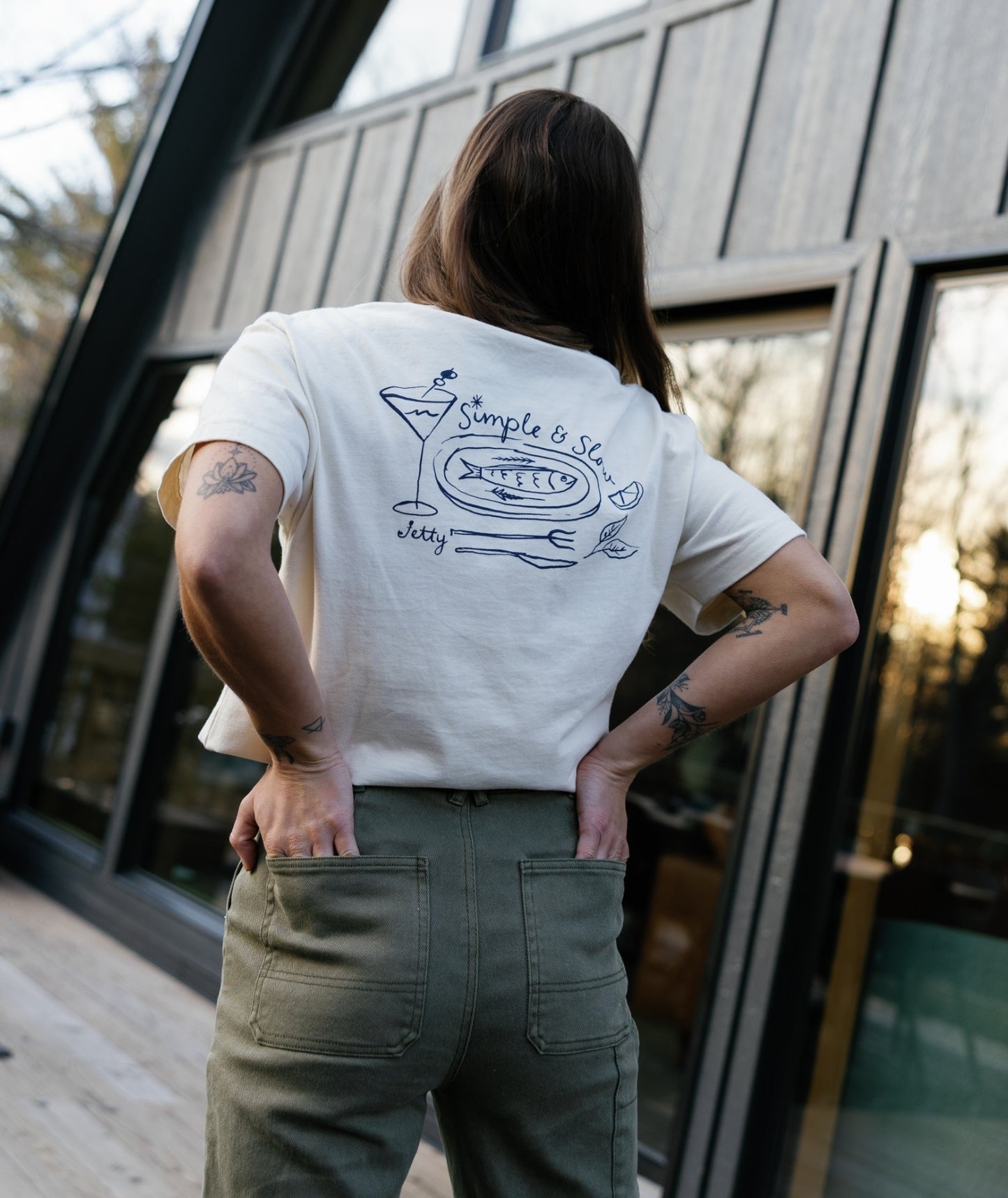 Simple and Slow Tee - Natural