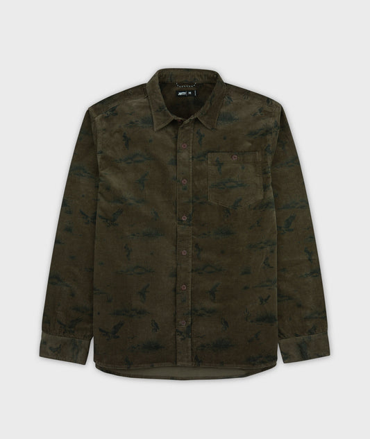 Shoals Corduroy Shirt - Olive