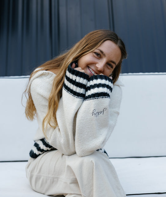 Tybee Henley Sweater - Ivory - Jetty