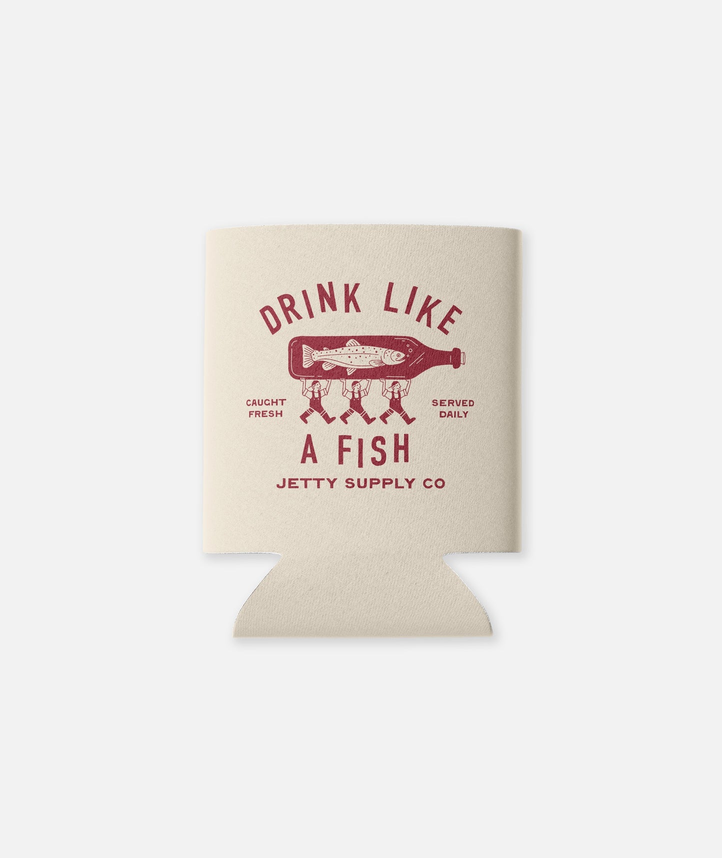 Drink Like a Fish Can Coolie - Sand