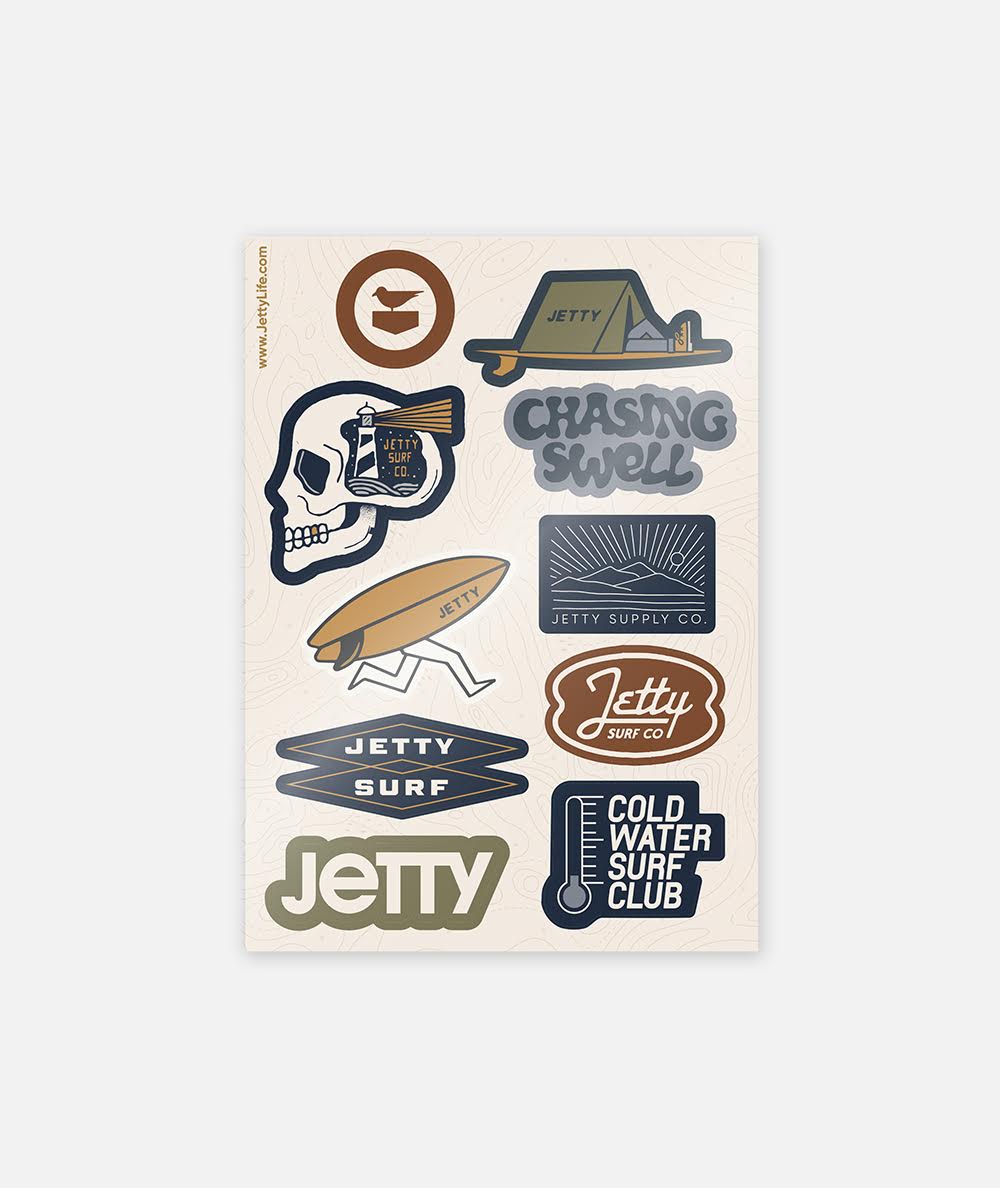 Chasing Swell Sticker Sheet - Assorted