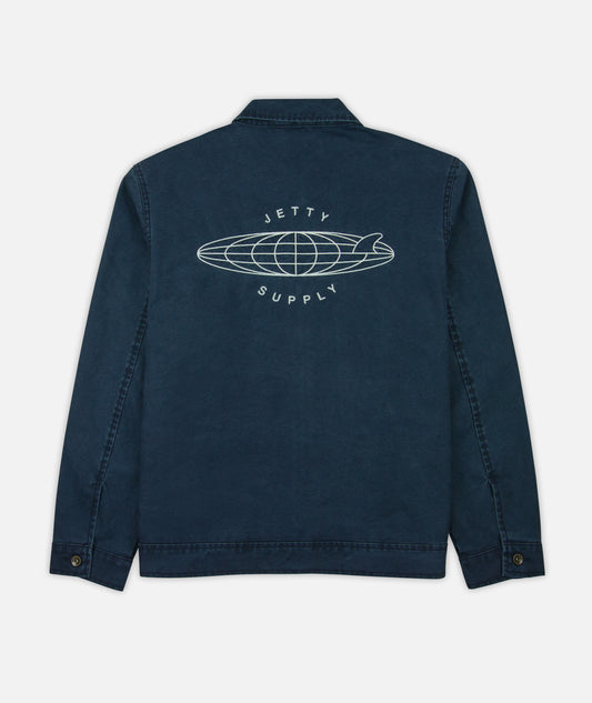 Bradley Canvas Jacket - Navy