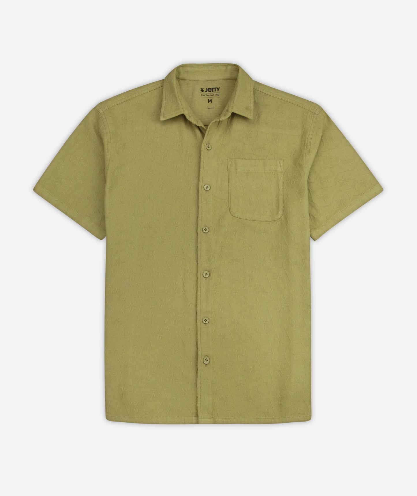Breeze Jacquard Woven Shirt - Mustard