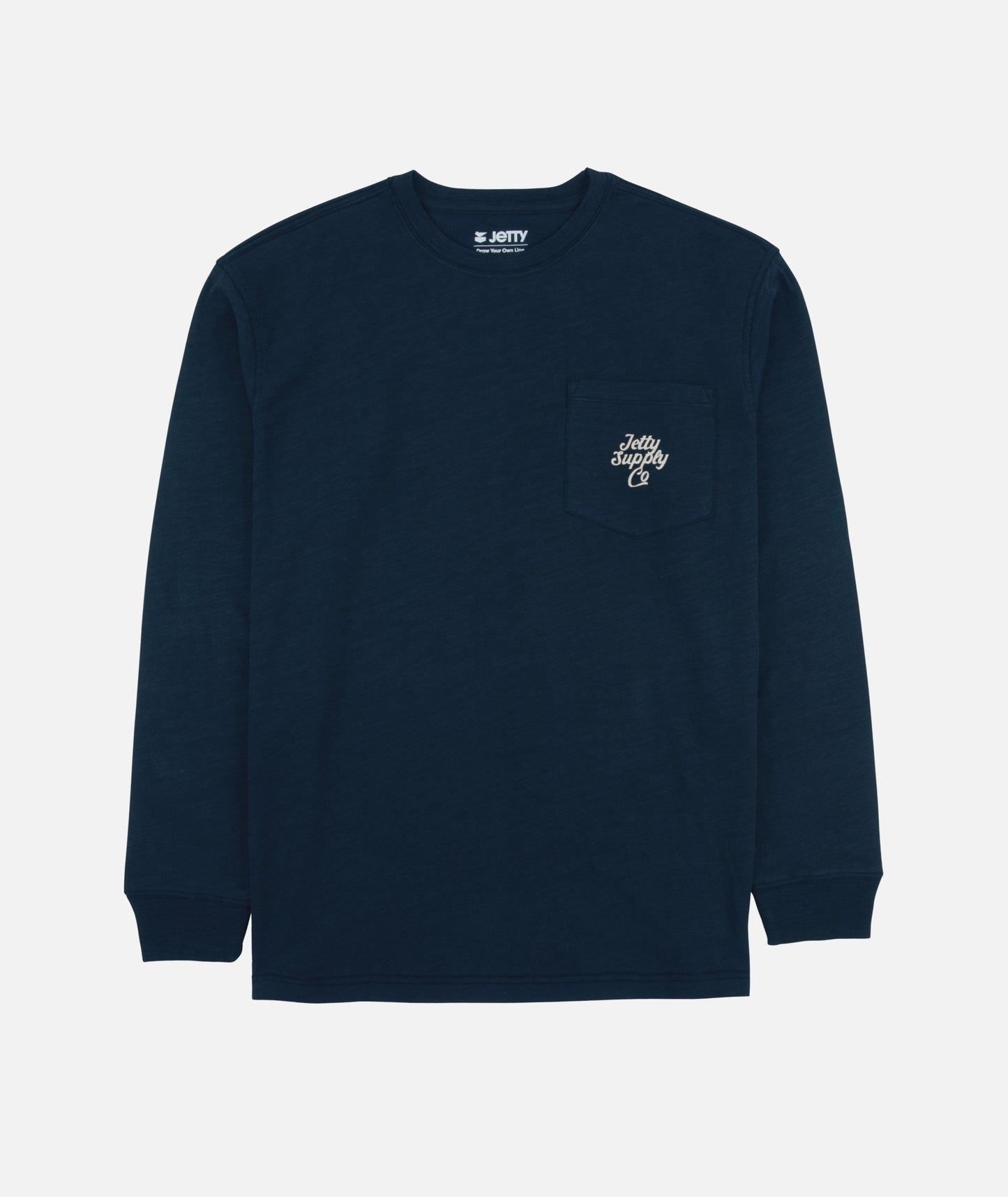 Sedge Slub Long Sleeve Tee - Navy