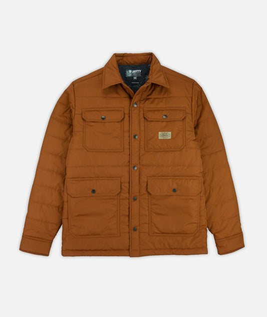 Windward Collared Puffer Jacket - Toffee