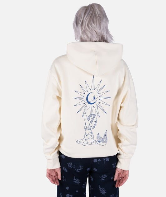 Mermaid Moon Heavyweight Hoodie - Bone