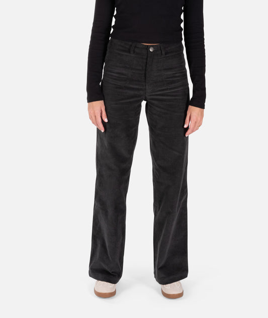 Whaler Corduroy Wide Leg Pants - Charcoal