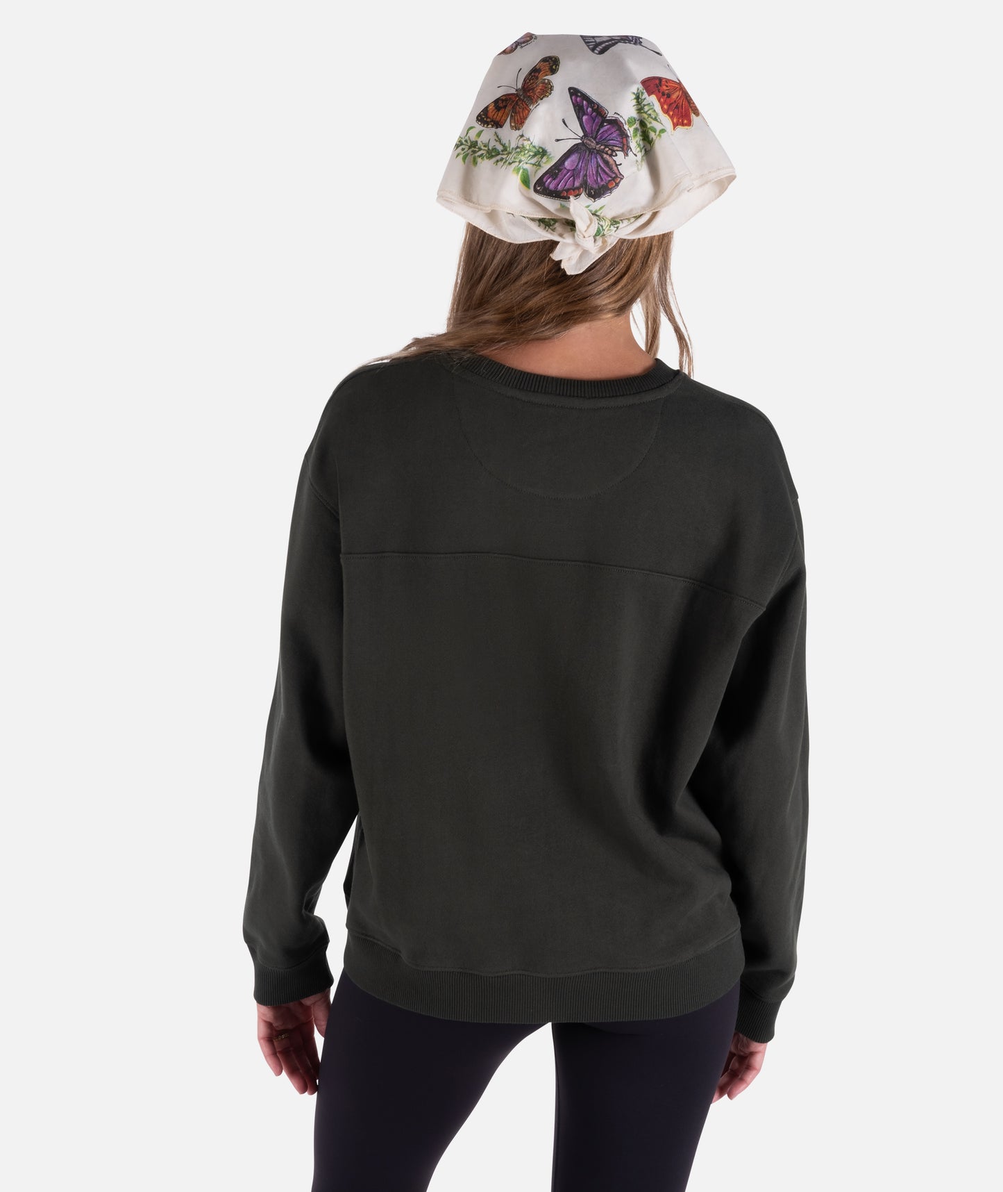 Rose Crewneck Fleece - Green