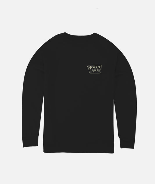 Dive Bar Fleece Crewneck - Black