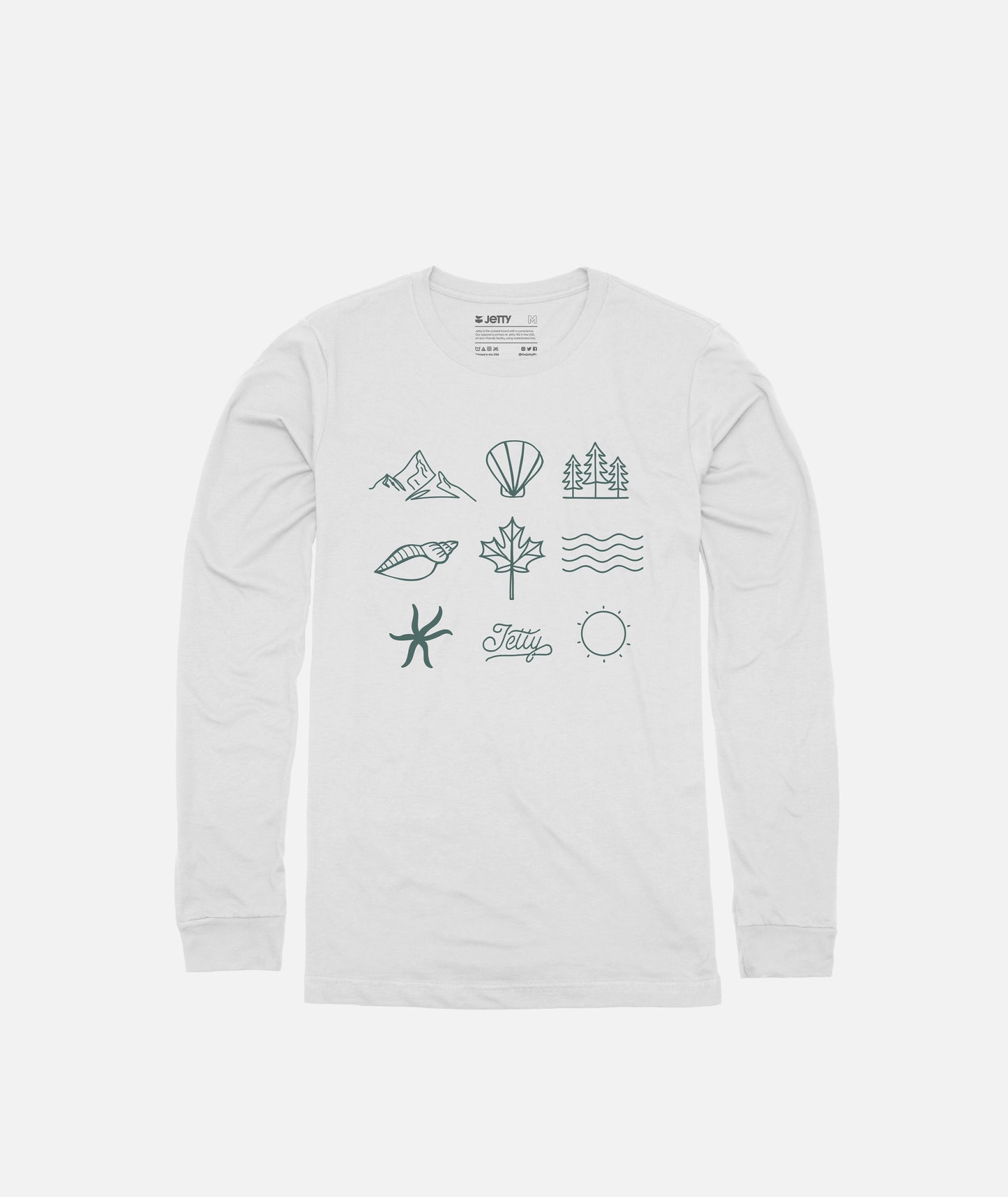 Grom Outdoor Element Long Sleeve Tee - White