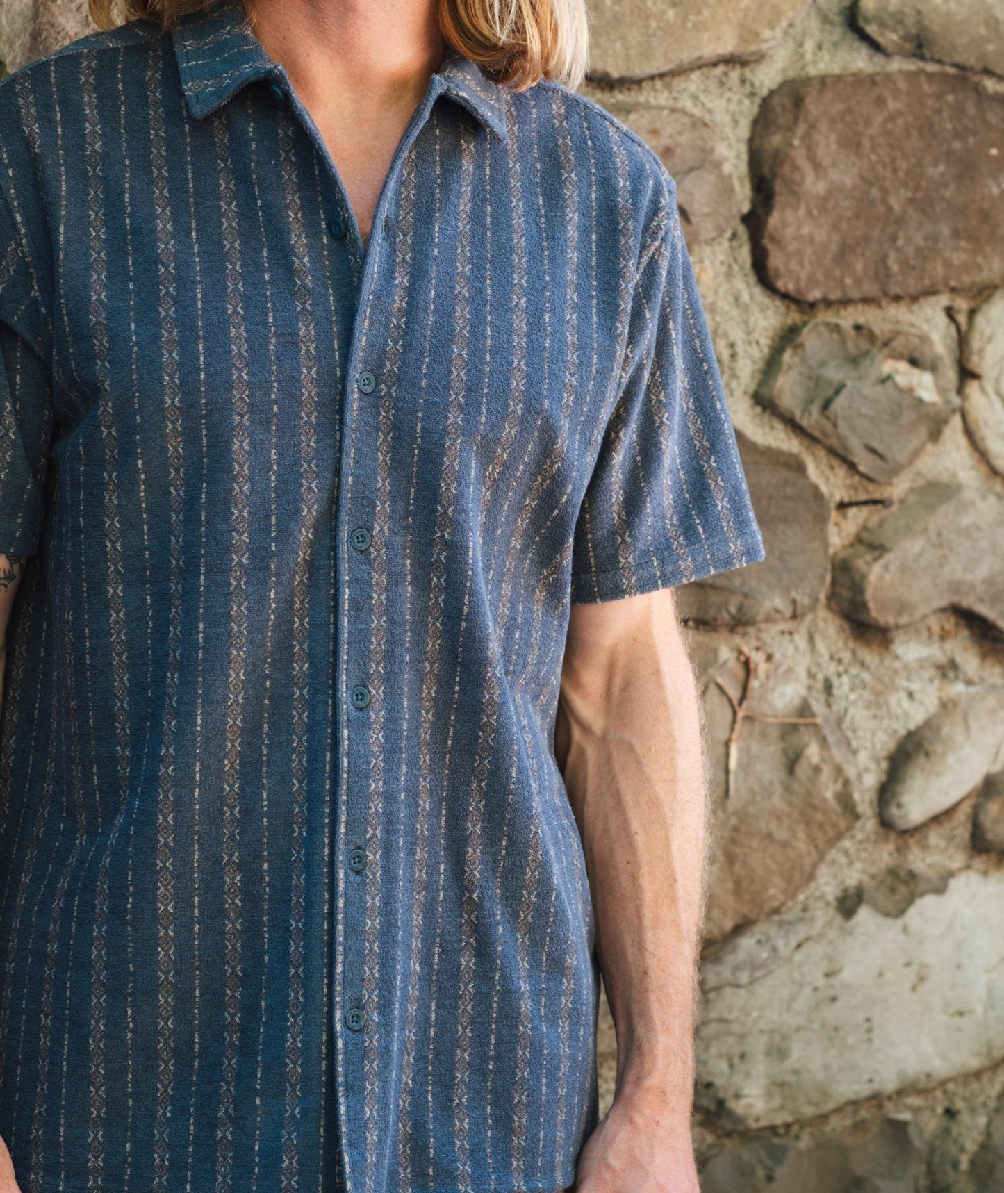 Asbury Knit Button Down - Navy - Jetty