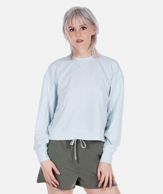 Lily Crewneck Sweatshirt - Blue - Jetty