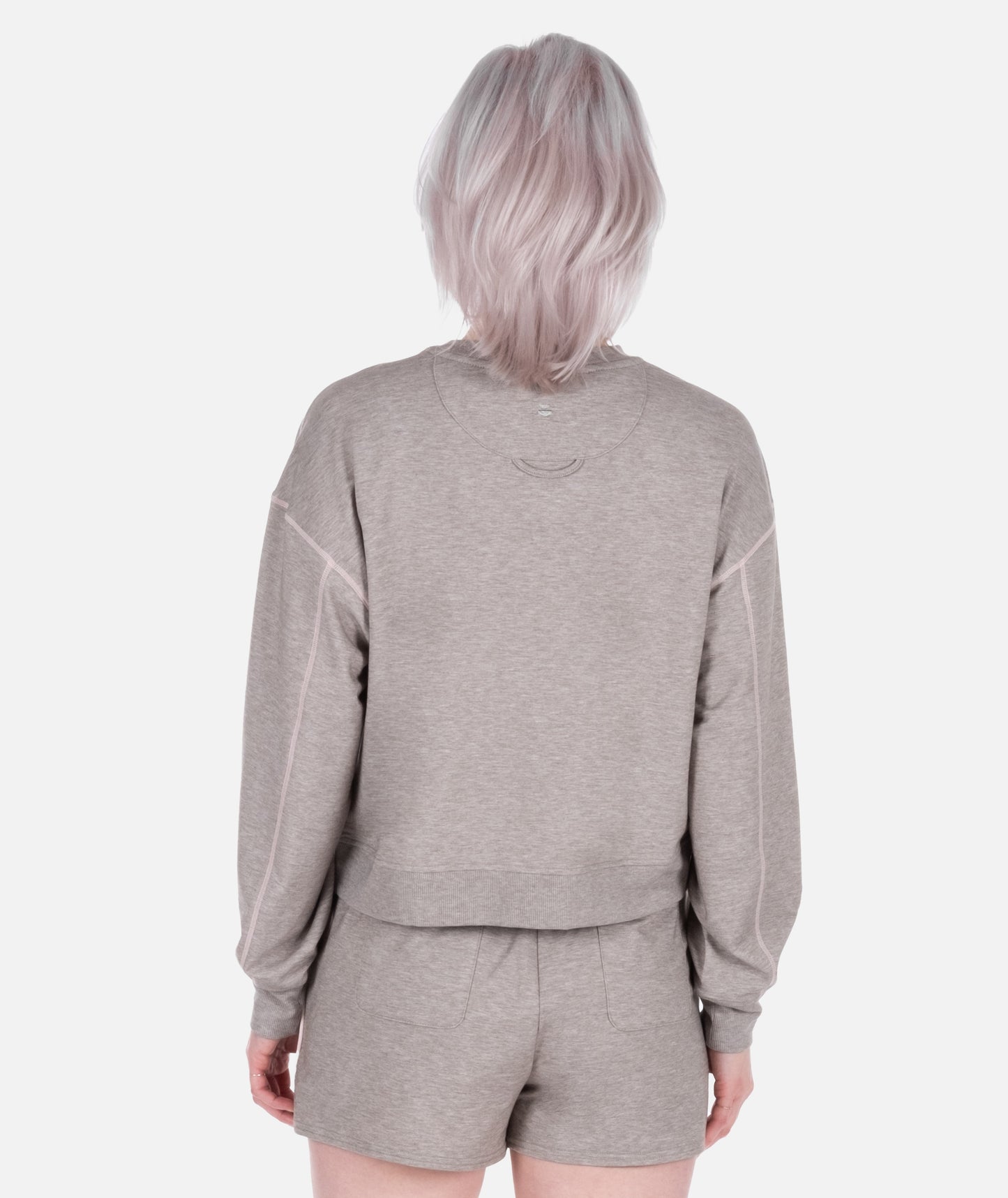 Lily Crewneck Sweatshirt - Warm Grey - Jetty