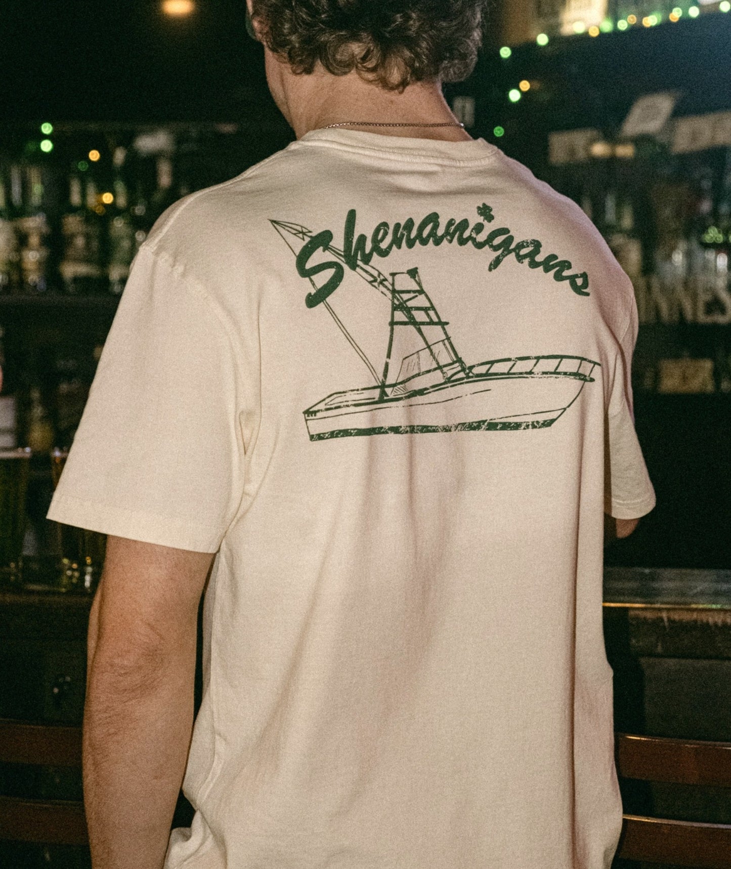 Shenanigans Tee - Vintage White