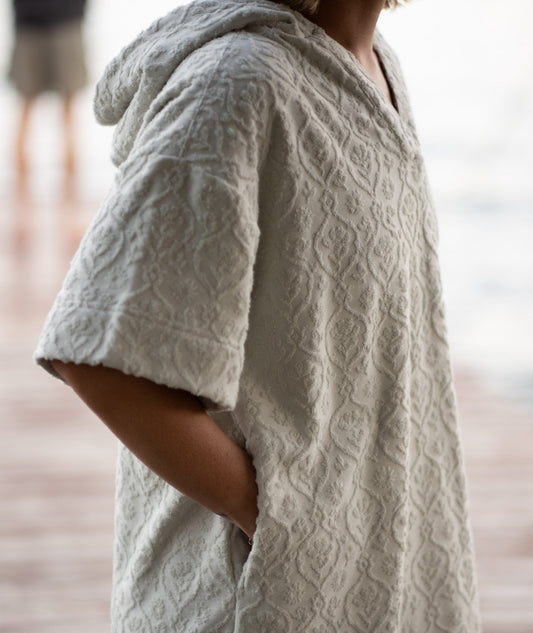 Cornwall Jacquard Terry Dress - Fog - Jetty