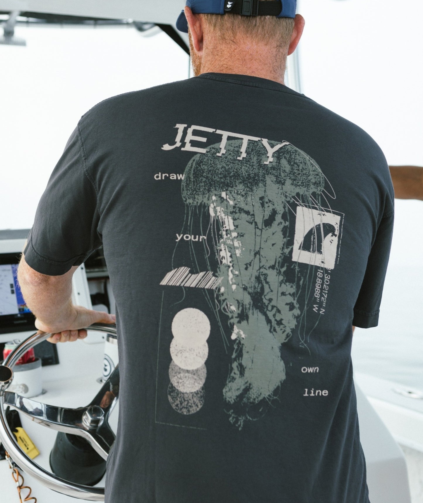 Jelly Glitch Tee - Pirate Black