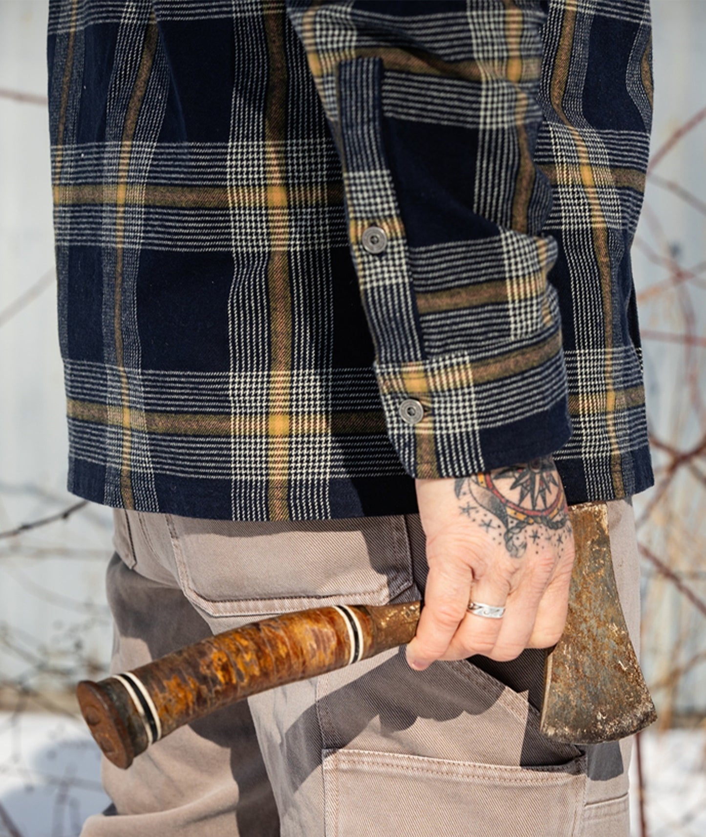 Arbor Flannel - Navy Blue