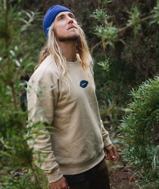 Trek Fleece Crewneck - Sandstone
