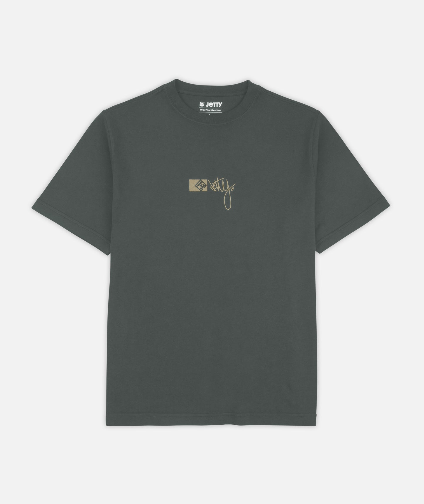 Rock Script Tee - Graphite