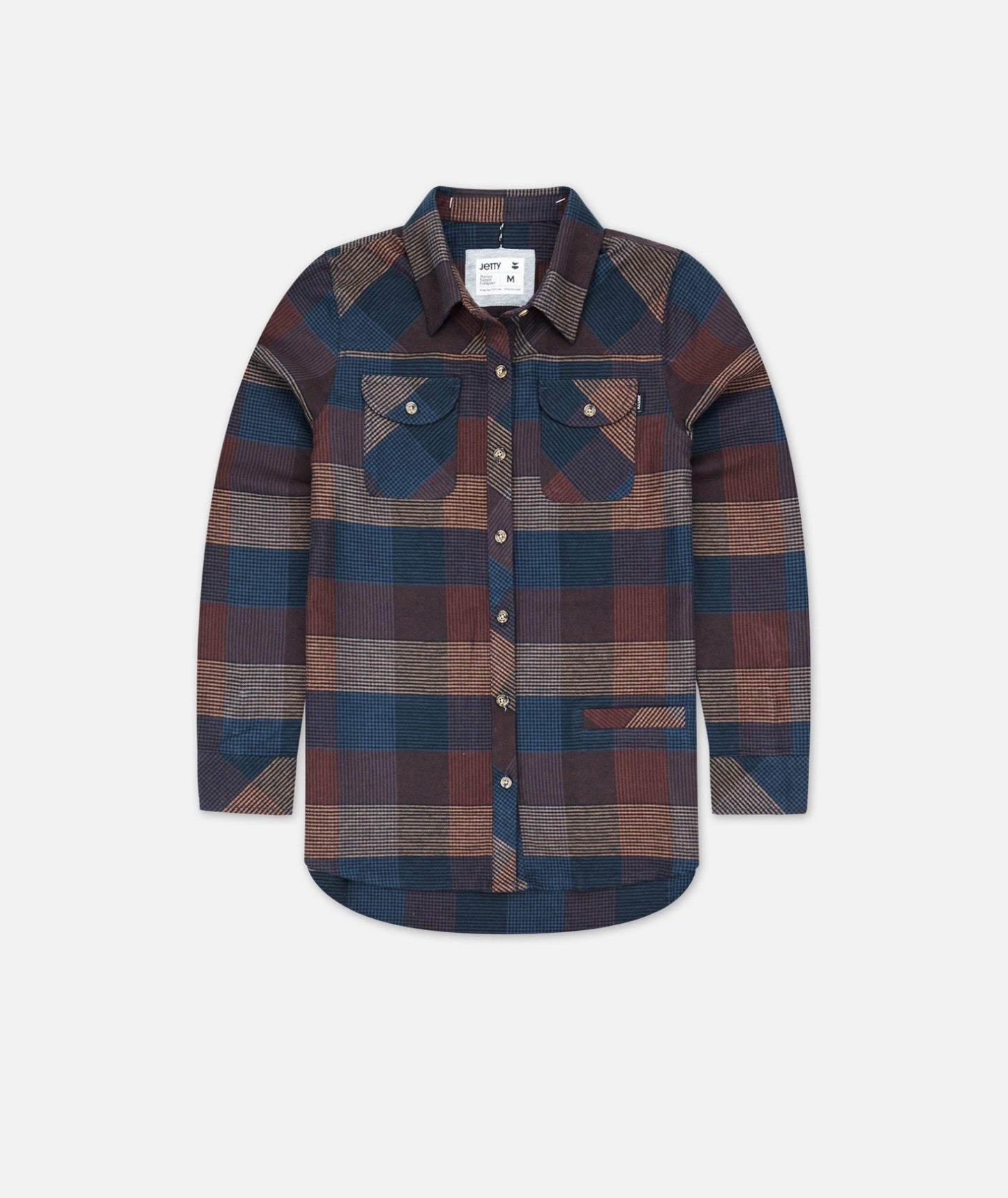 Tellulah Flannel Top - Burgundy - Jetty