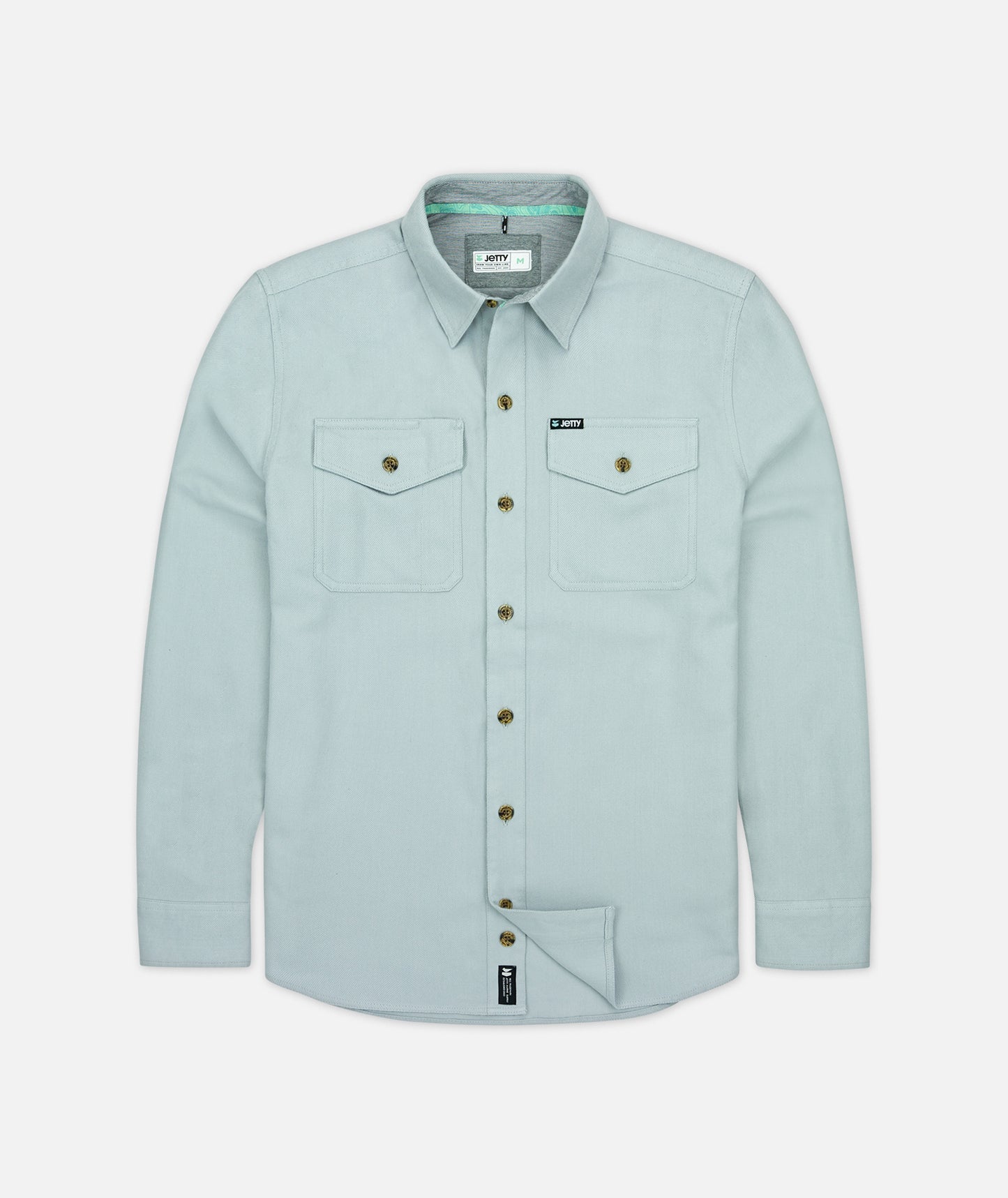 Essex-Twill-Hemd – Hellblau