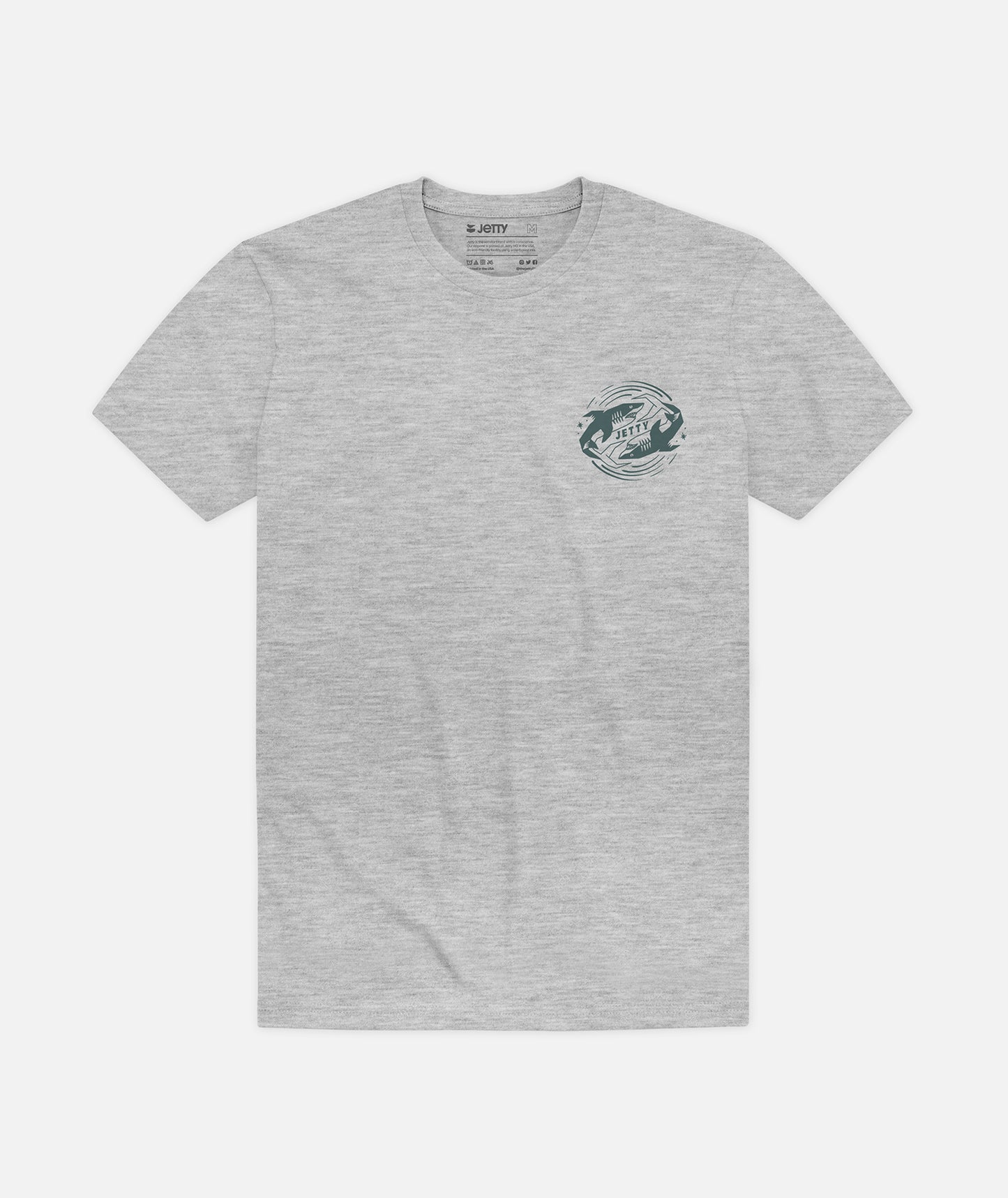 Grom Backflip Tee - Heather Grey - Jetty