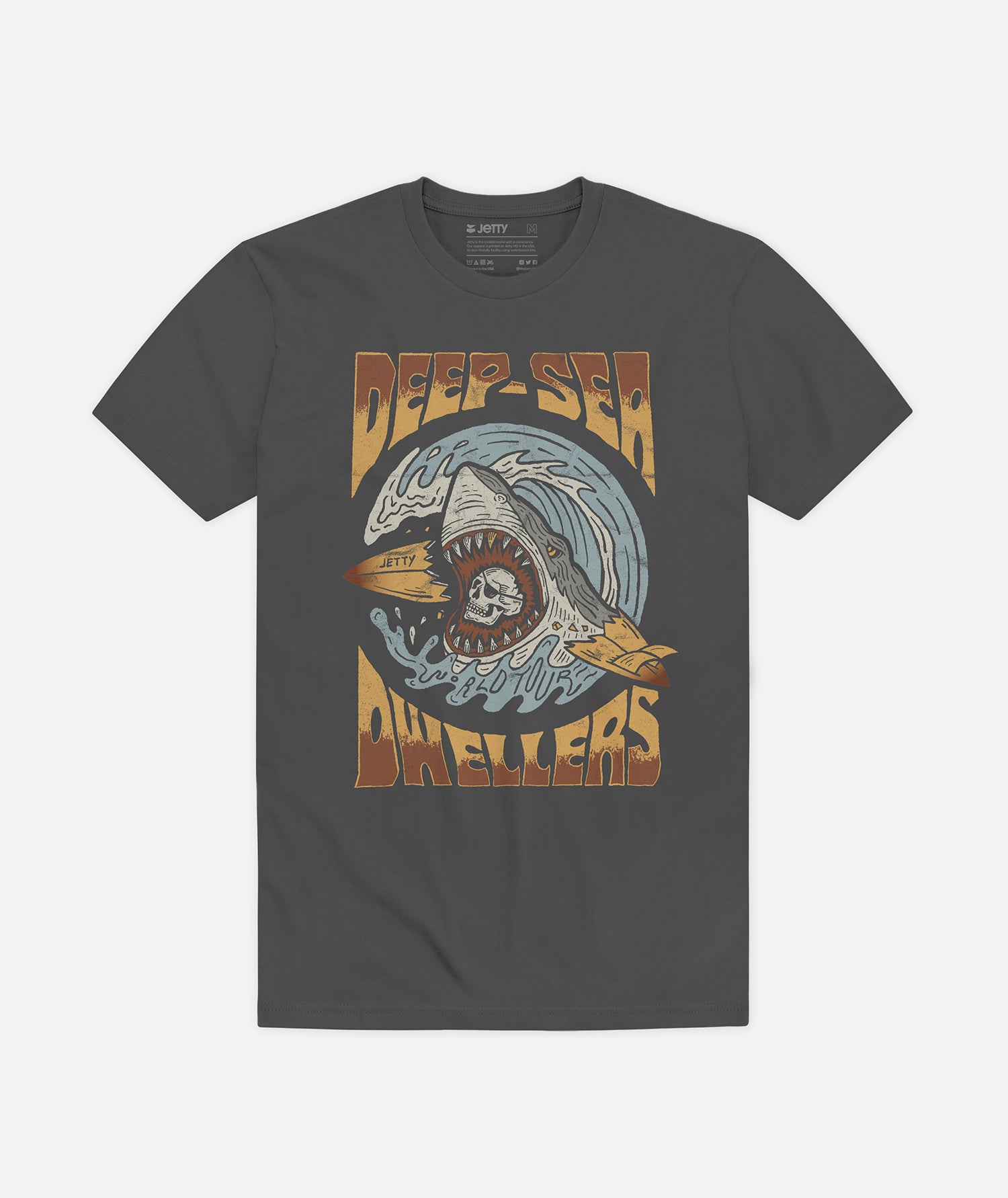 Dweller Tee Charcoal – Jetty - Main Image