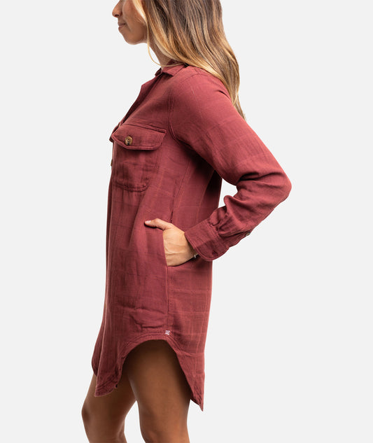 Vestido de franela Bonita - Rojo