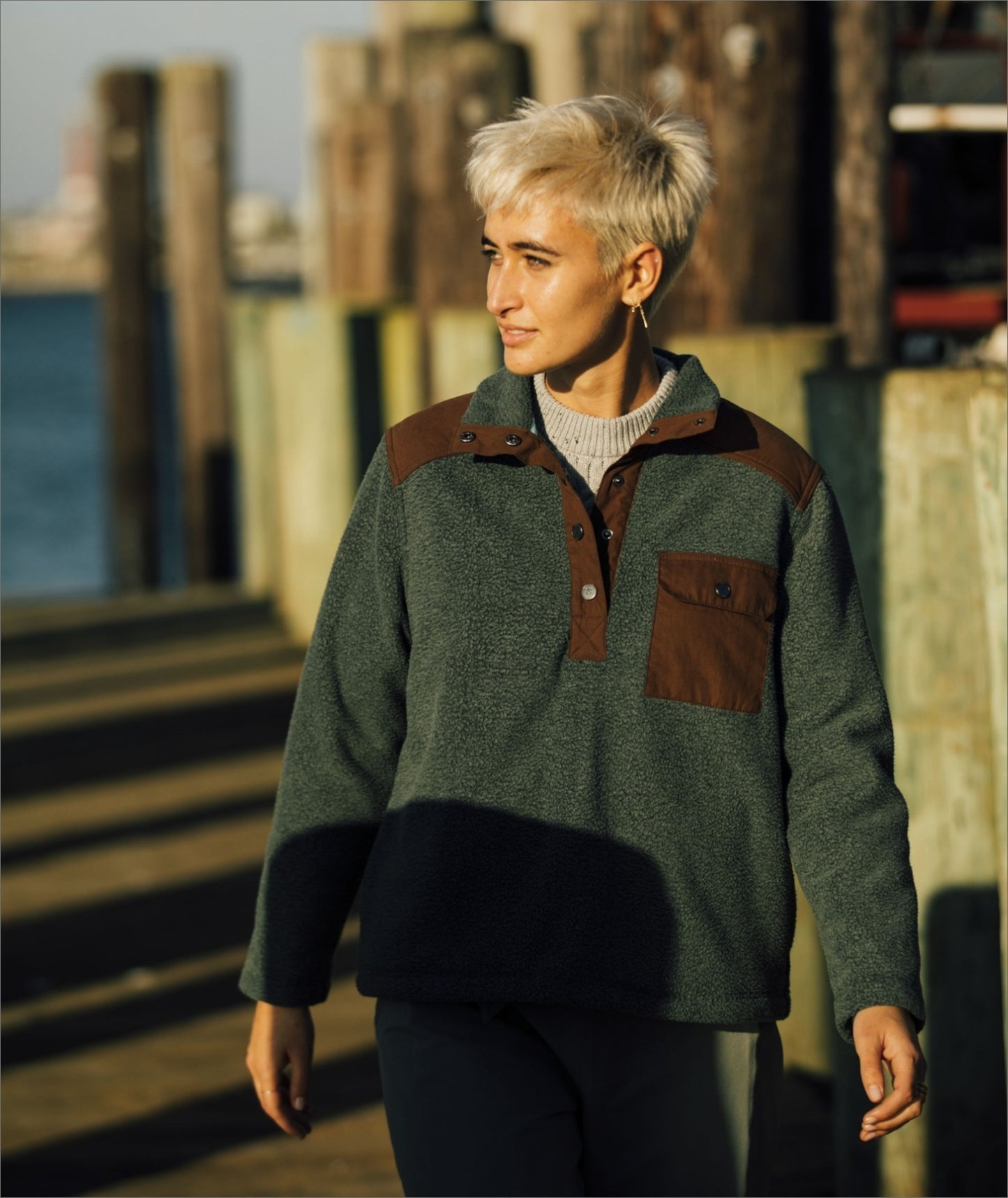 Juniper Fleece - Green - Jetty