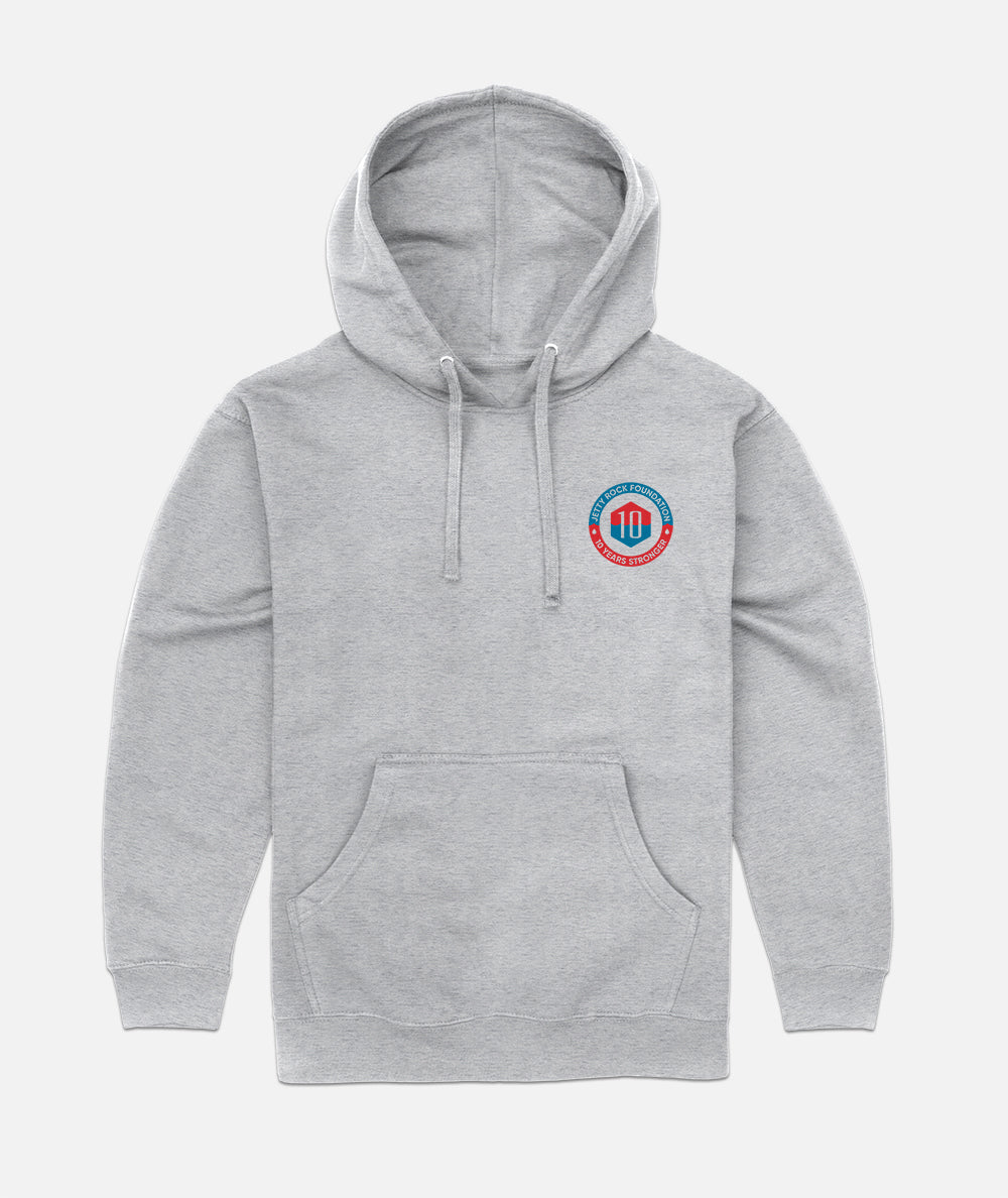 Sandy 10. Jubiläums-Hoodie – Heather Grey