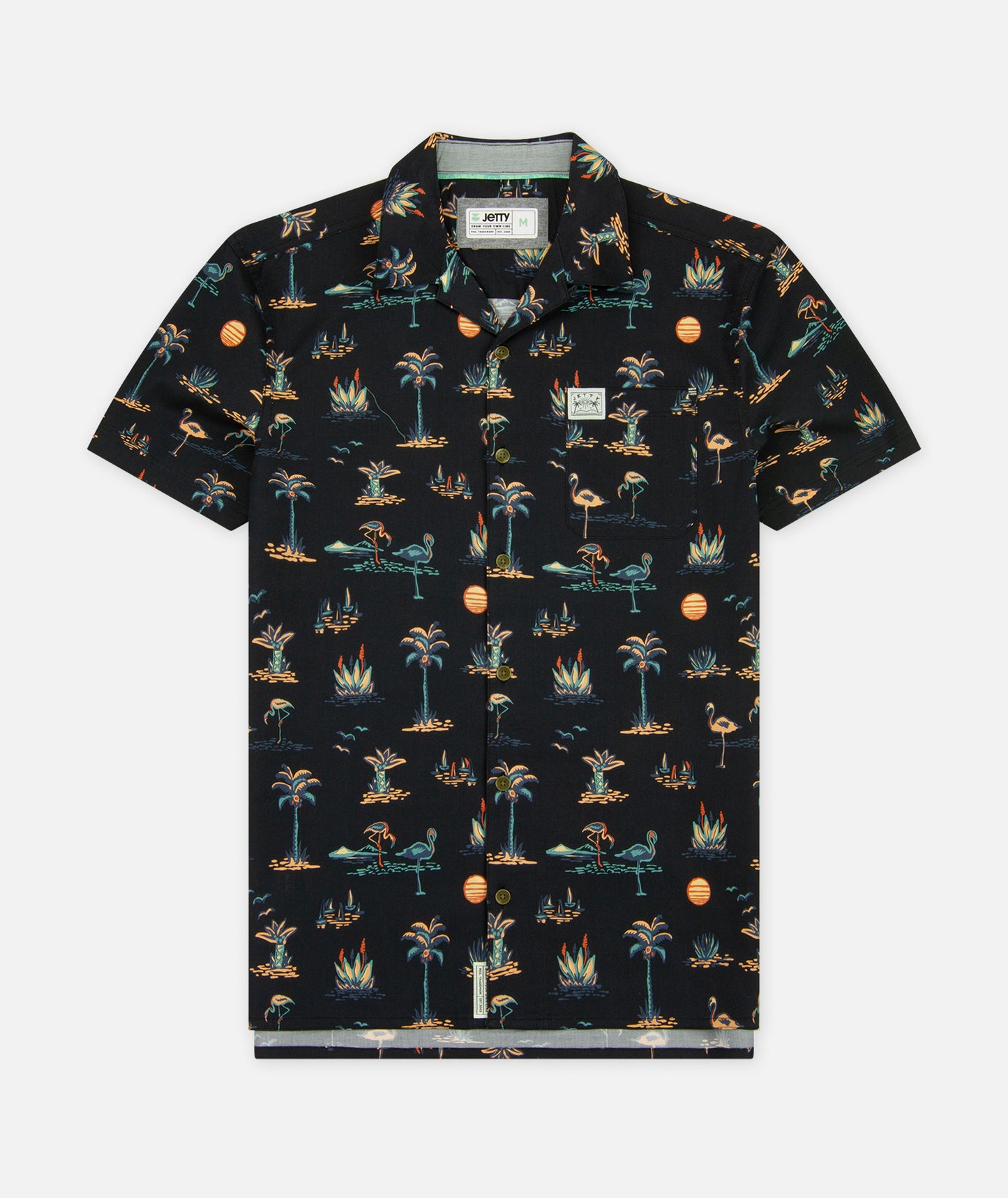 Dockside Party Woven – Schwarz
