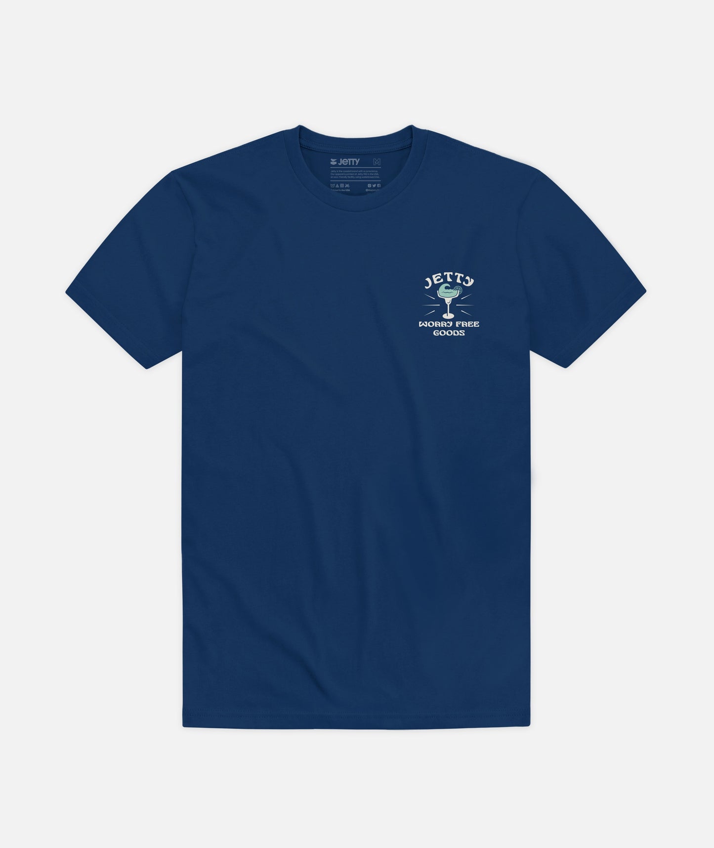Worry Free Tee - Blue - Jetty