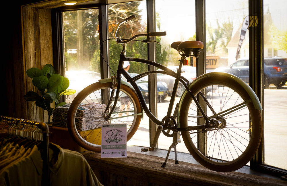 bike in a window