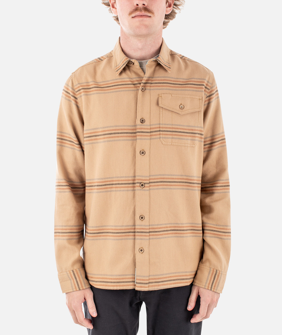 Essex Oyster Twill Shirt - Almond - Jetty