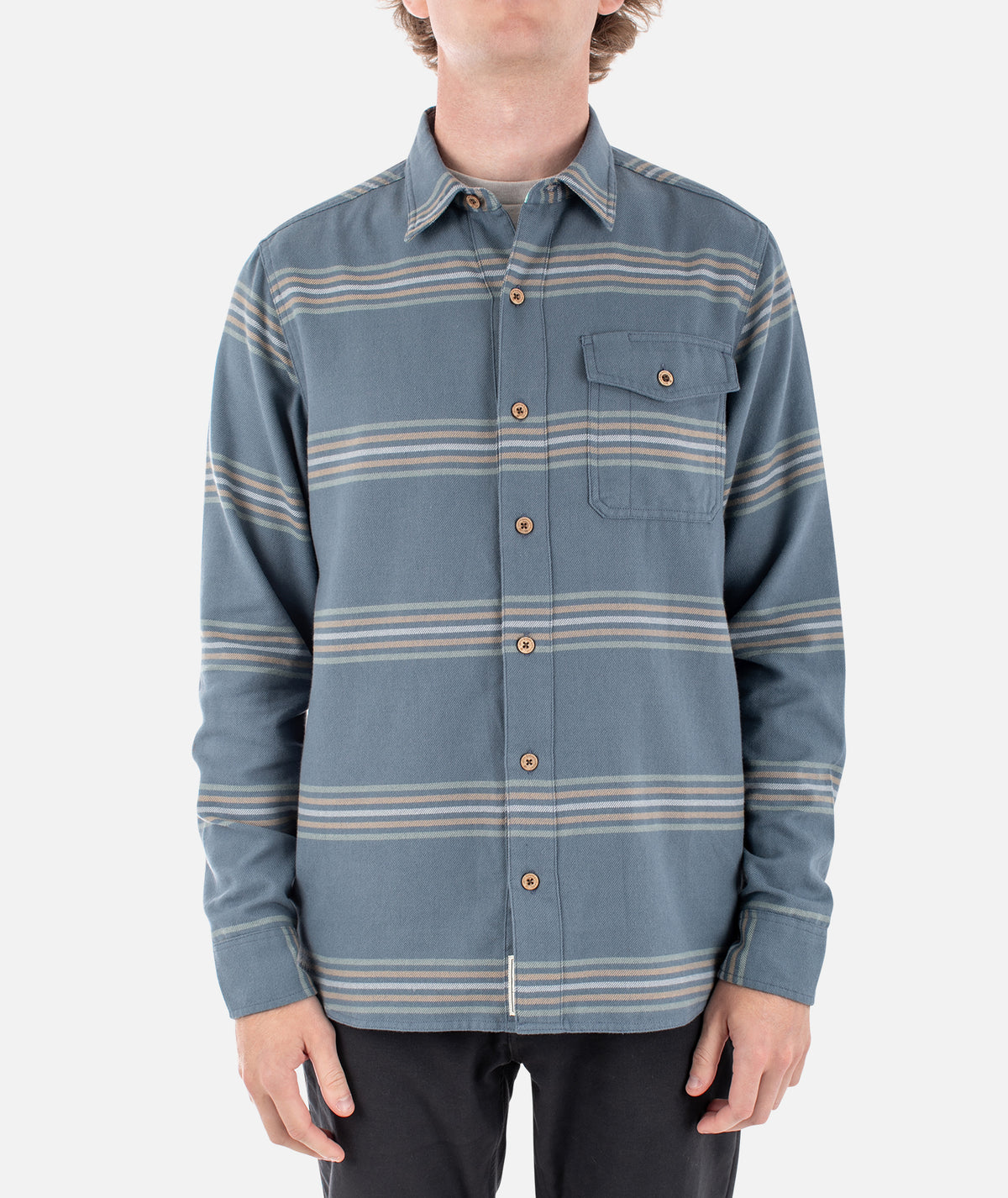 Essex Oyster Twill Shirt - Storm - Jetty