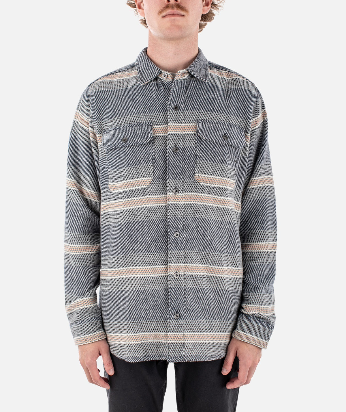 Horizon Flannel - Fog - Jetty