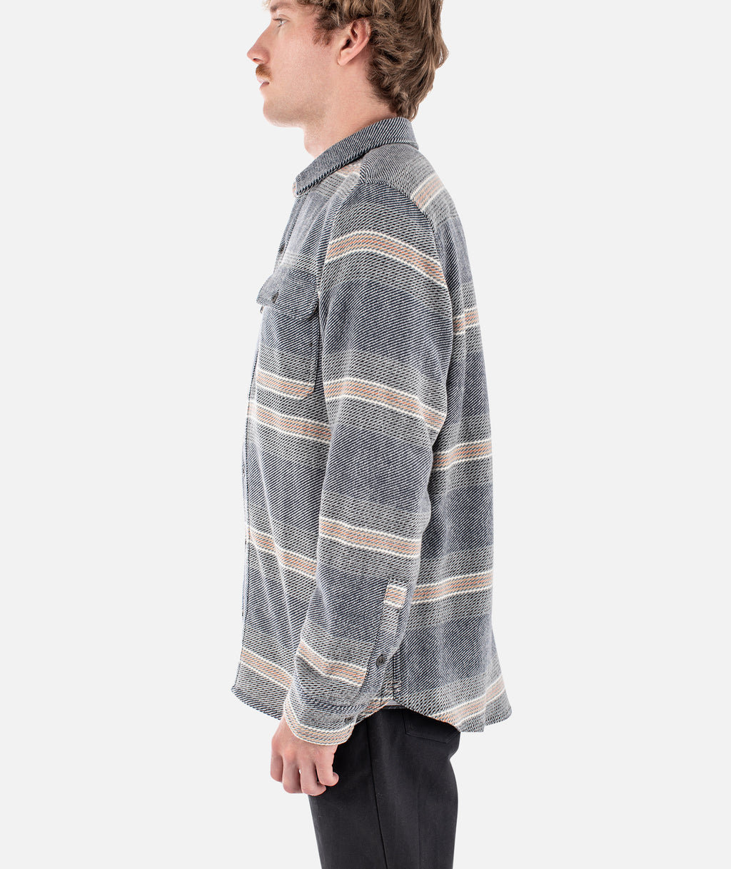 Horizon Flannel - Fog - Jetty